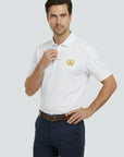 Gold Grand Lodge Wreathed Square And Compass Polo