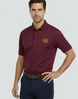 Gold Grand Lodge Wreathed Square And Compass Polo