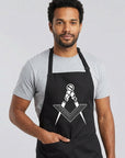 Square & Compass Masonic Cooking Kitchen Apron