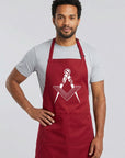 Square & Compass Masonic Cooking Kitchen Apron