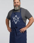 Knives & Forks Square & Compass Masonic Cooking Kitchen Apron