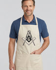 Traditional Square & Compass Cooking Kitchen Apron