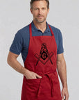 Traditional Square & Compass Cooking Kitchen Apron