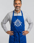 Sunburst Square & Compass Masonic Cooking Kitchen Apron