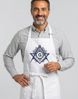 Sunburst Square & Compass Masonic Cooking Kitchen Apron