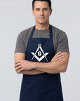 All Seeing Eye Square & Compass Cooking Kitchen Apron