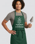 Keep Calm and Remember You are a Freemason Cooking Kitchen Apron