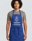 Keep Calm and Remember You are a Freemason Cooking Kitchen Apron