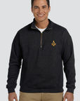 Embroidered Quarter-Zip Sweatshirt