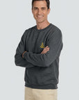 Embroidered Fleece Crew Sweatshirt