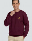 Embroidered Fleece Crew Sweatshirt
