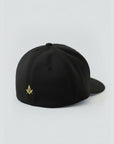 Small Back Square and Compass Masonic Flexfit Adult Cool & Dry Sport Hat-TME-HAT-FLX-00048