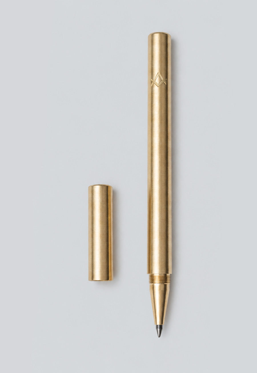 Brushed Gold Anodized Aluminum Pen