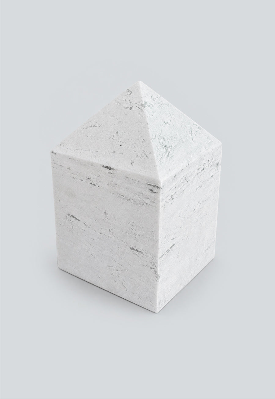 Marble Pointed Cubical Stone