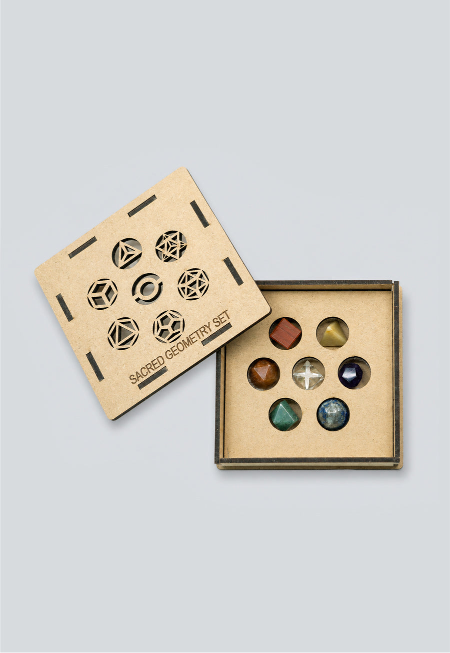 7 Piece Sacred Geometry Set with Gift Box