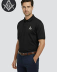 Silver Square And Compass Polo