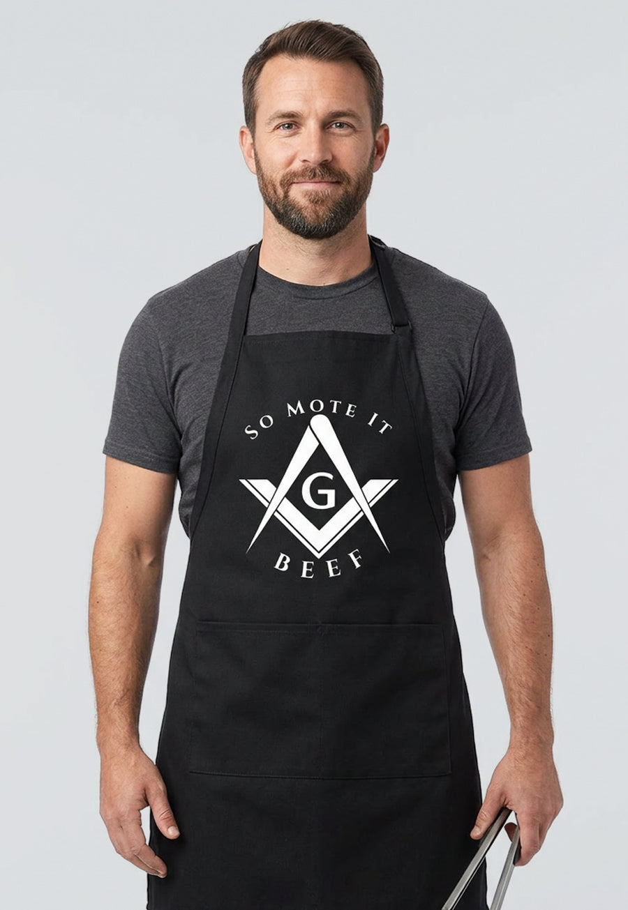 So Mote it Beef Cooking Kitchen Apron