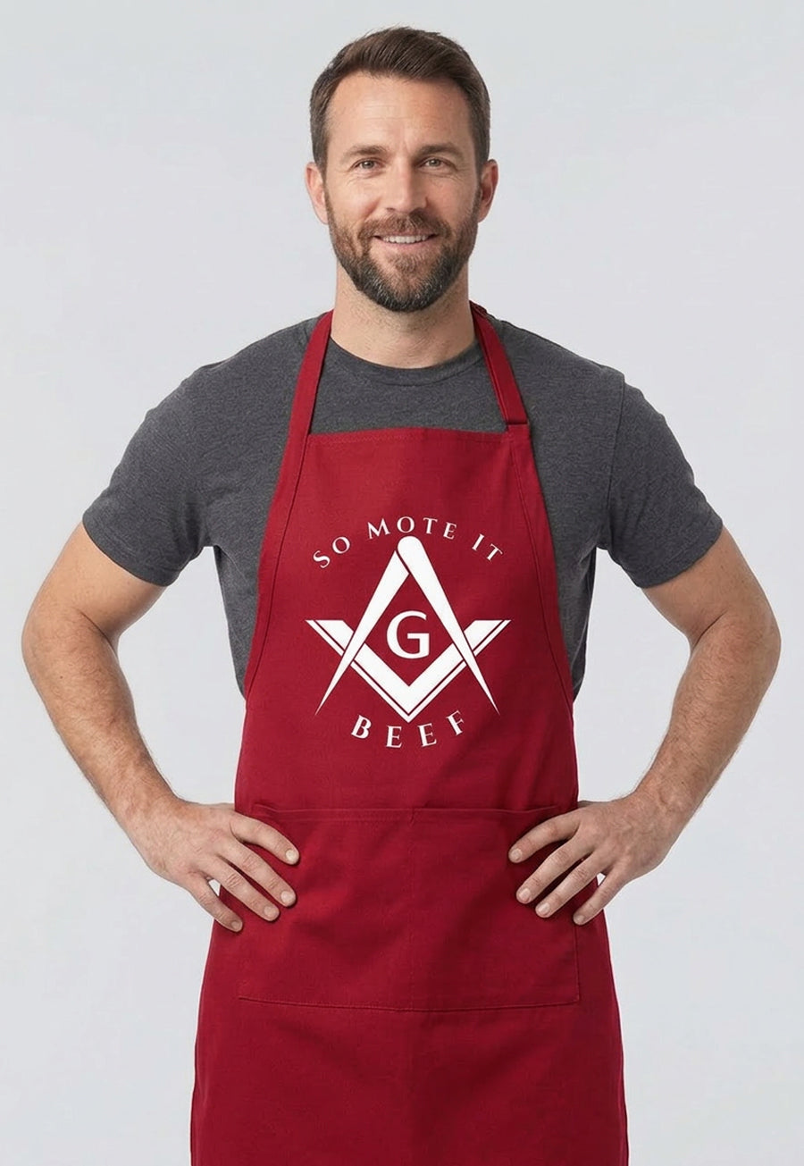So Mote it Beef Cooking Kitchen Apron