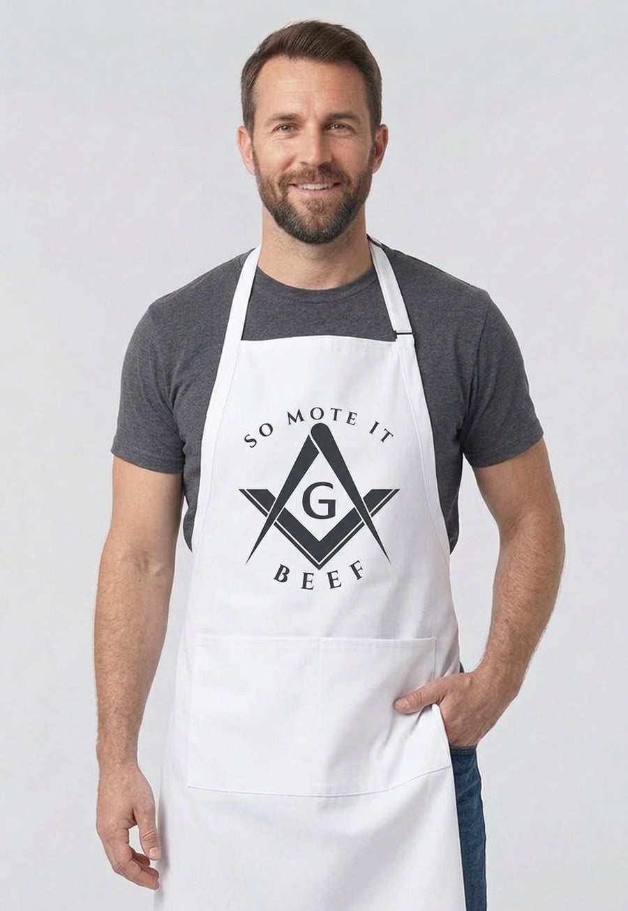 So Mote it Beef Cooking Kitchen Apron