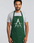 Square & Compass Masonic Cooking Kitchen Apron