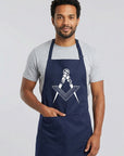 Square & Compass Masonic Cooking Kitchen Apron