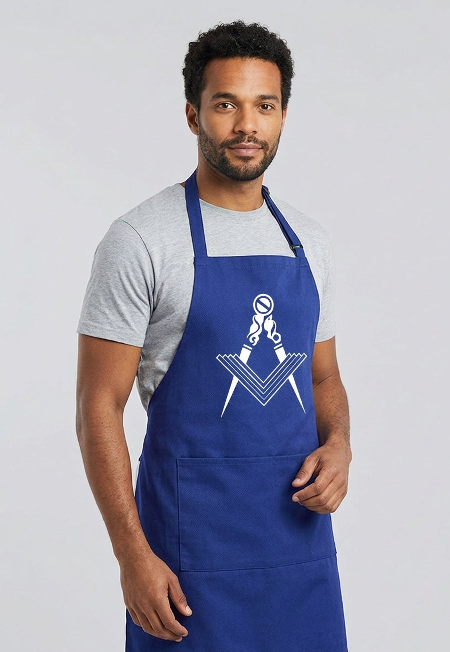 Square &amp; Compass Masonic Cooking Kitchen Apron