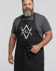 Knives & Forks Square & Compass Masonic Cooking Kitchen Apron