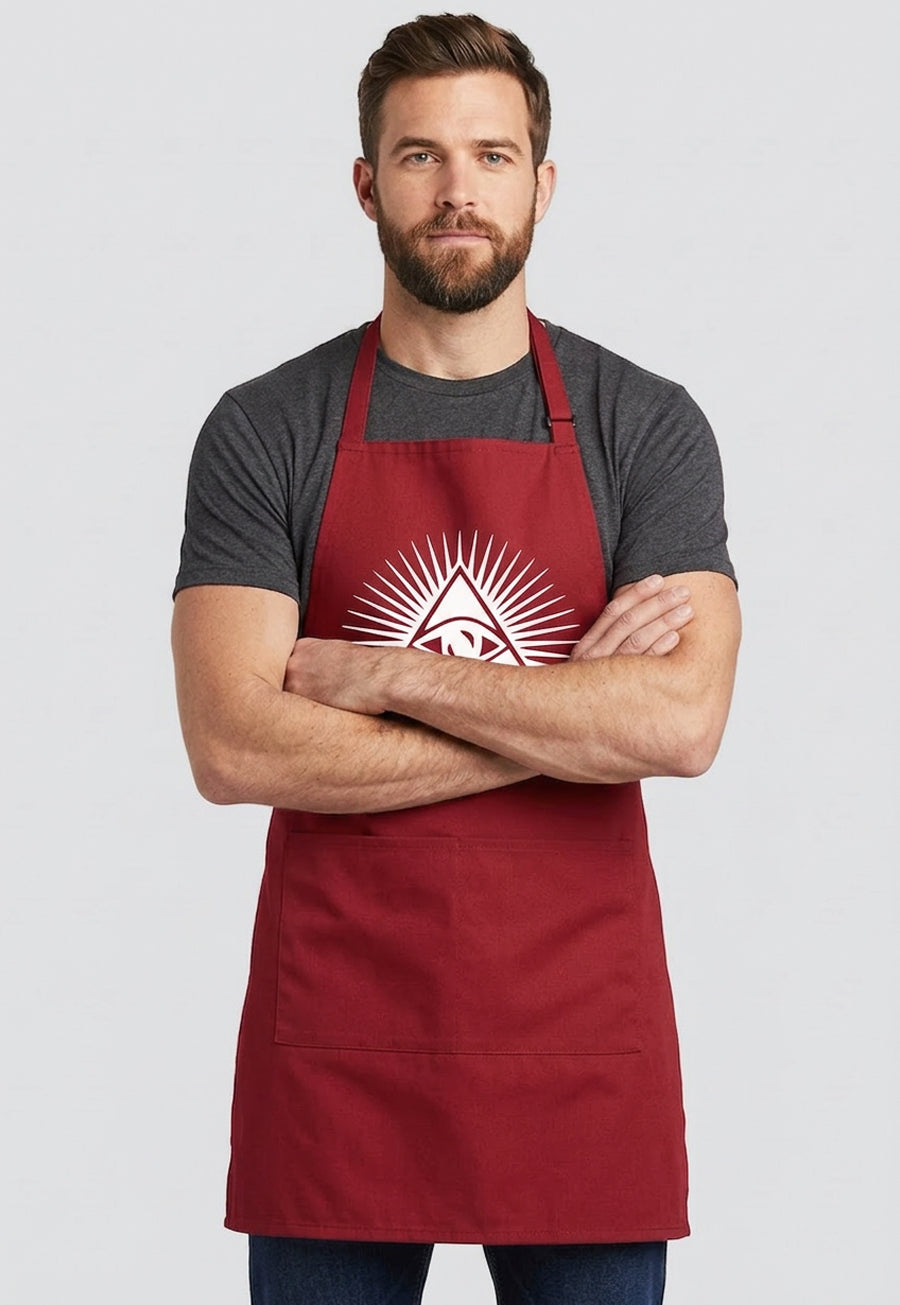 Shining Triangle All Seeing Eye Cooking Kitchen Apron