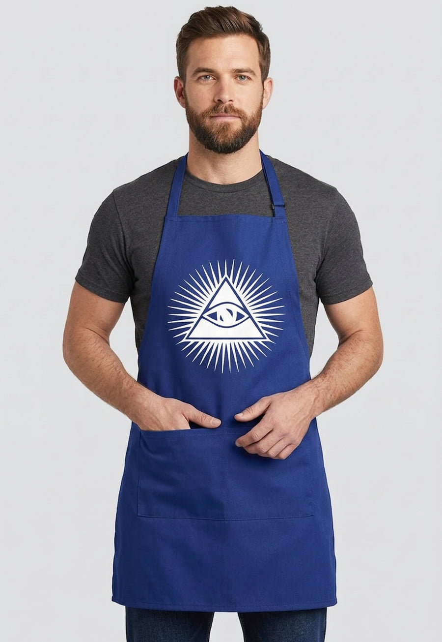 Shining Triangle All Seeing Eye Cooking Kitchen Apron