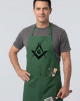 All Seeing Eye Square & Compass Cooking Kitchen Apron