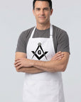 All Seeing Eye Square & Compass Cooking Kitchen Apron