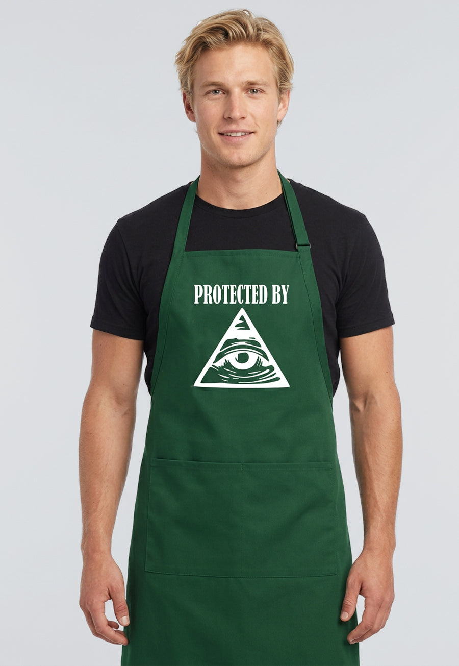 Protected By All Seeing Eye Cooking Kitchen Apron