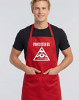 Protected By All Seeing Eye Cooking Kitchen Apron