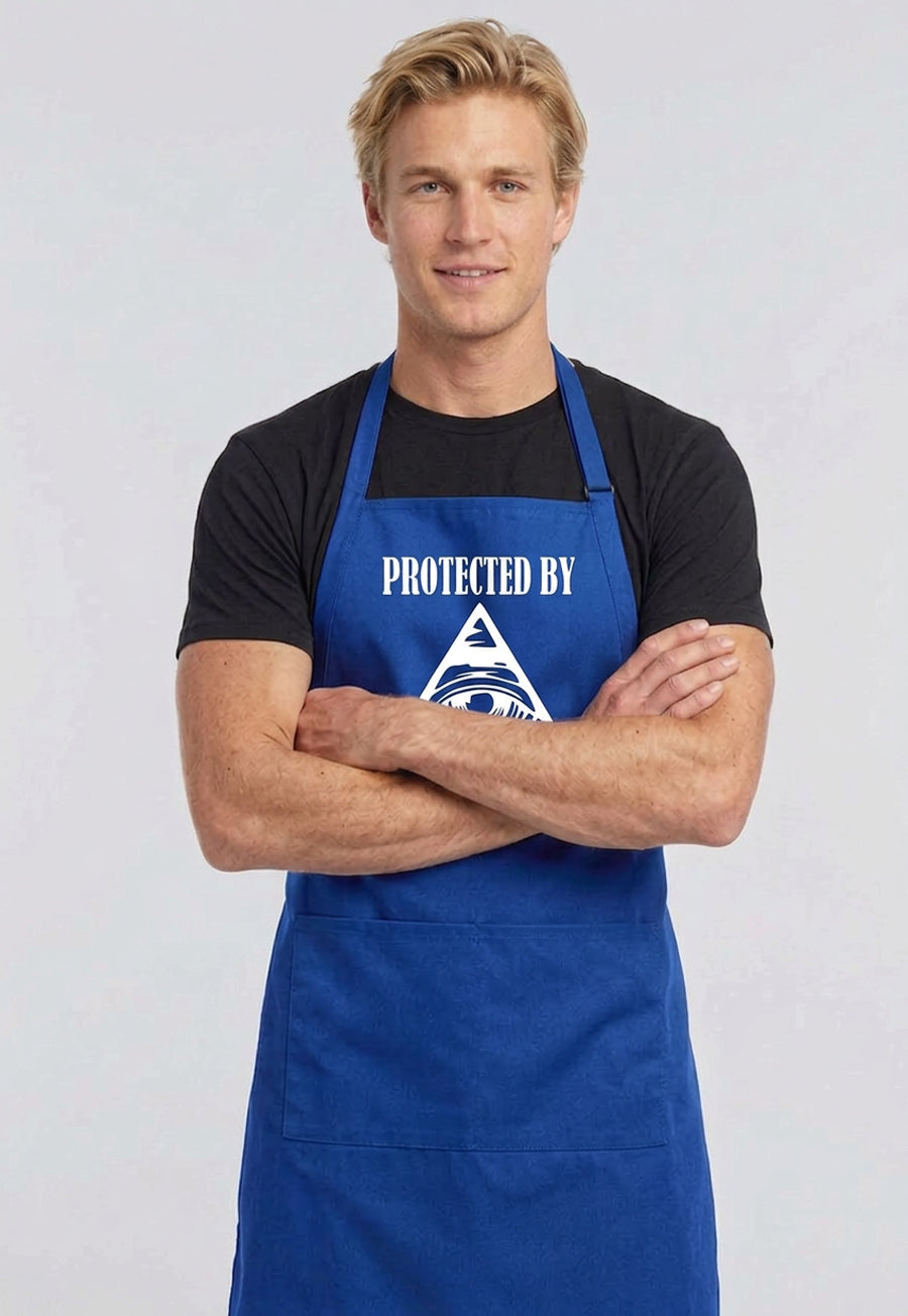 Protected By All Seeing Eye Cooking Kitchen Apron