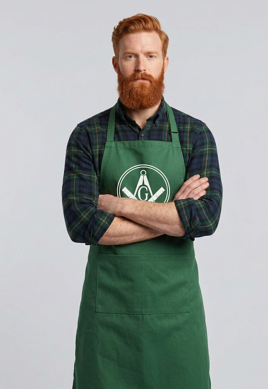 Filled Circle Square &amp; Compass Cooking Kitchen Apron
