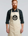 Filled Circle Square & Compass Cooking Kitchen Apron