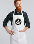 Filled Circle Square & Compass Cooking Kitchen Apron