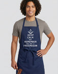 Keep Calm and Remember You are a Freemason Cooking Kitchen Apron