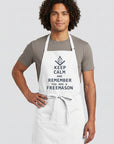 Keep Calm and Remember You are a Freemason Cooking Kitchen Apron