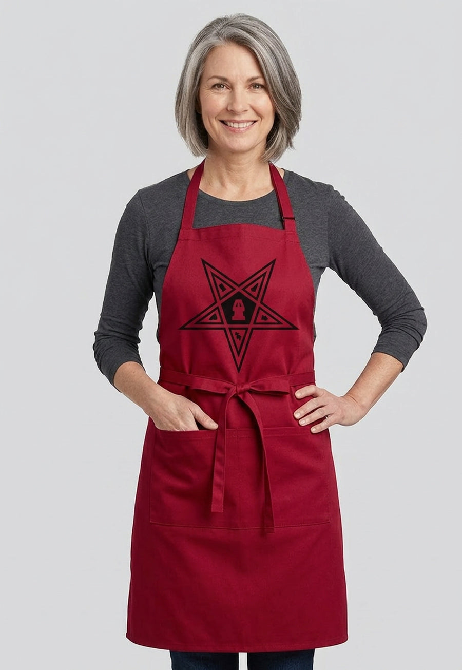 Order of the Eastern Star Masonic Cooking Kitchen Apron