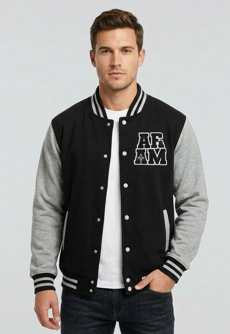 AF&amp;AM Heavyweight Letterman Jacket