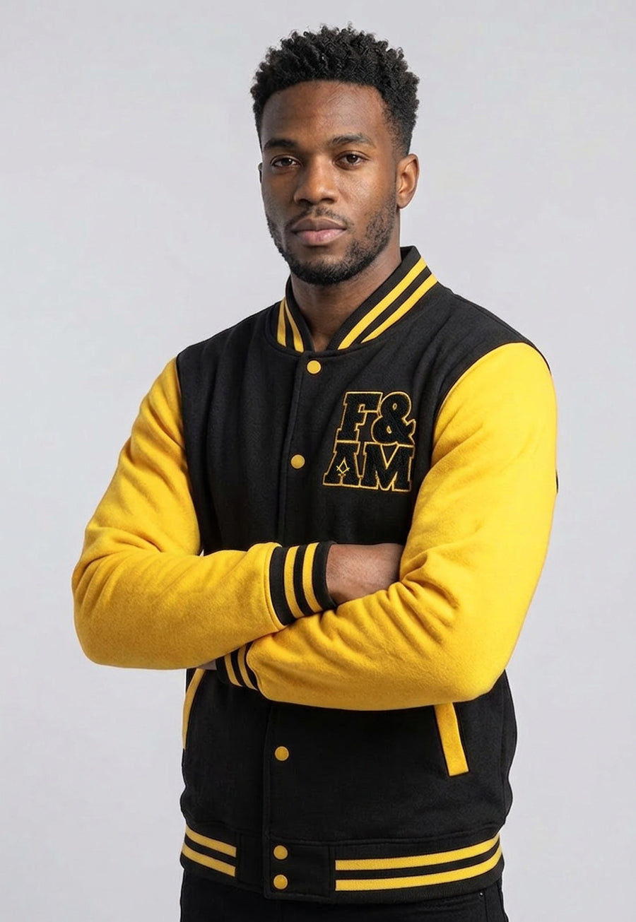 F&amp;AM Heavyweight Letterman Jacket