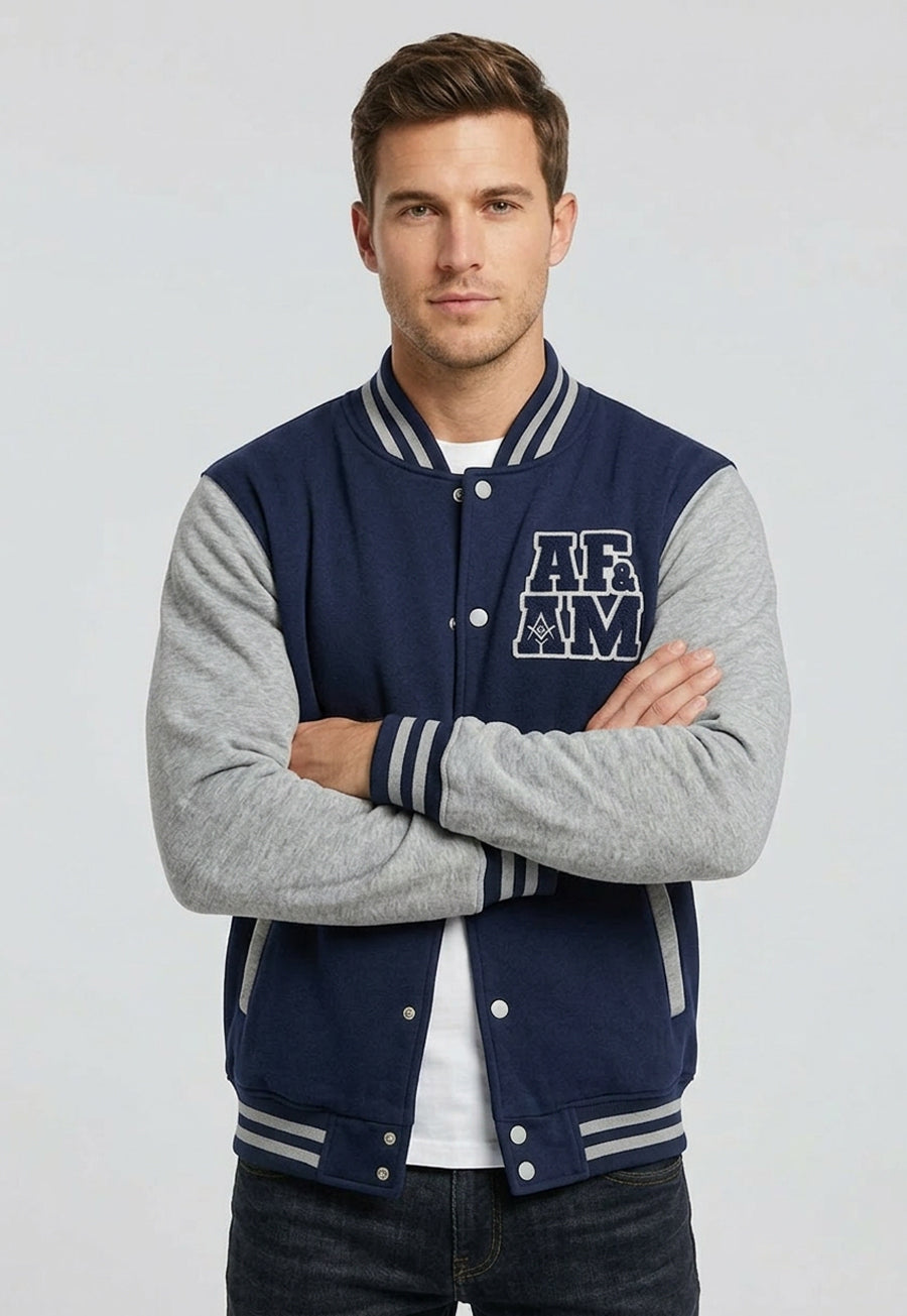 AF&amp;AM Heavyweight Letterman Jacket