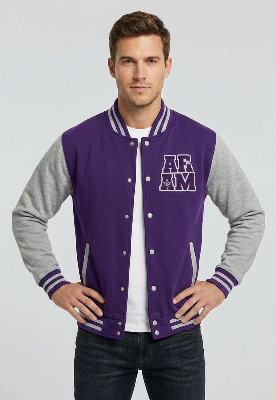 AF&amp;AM Heavyweight Letterman Jacket