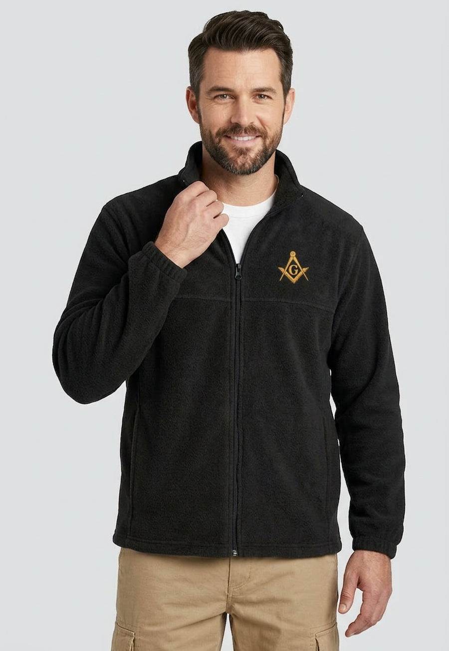 Embroidered Fleece Full-Zip Jacket