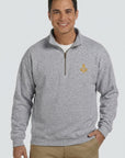 Embroidered Quarter-Zip Sweatshirt