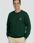 Embroidered Fleece Crew Sweatshirt