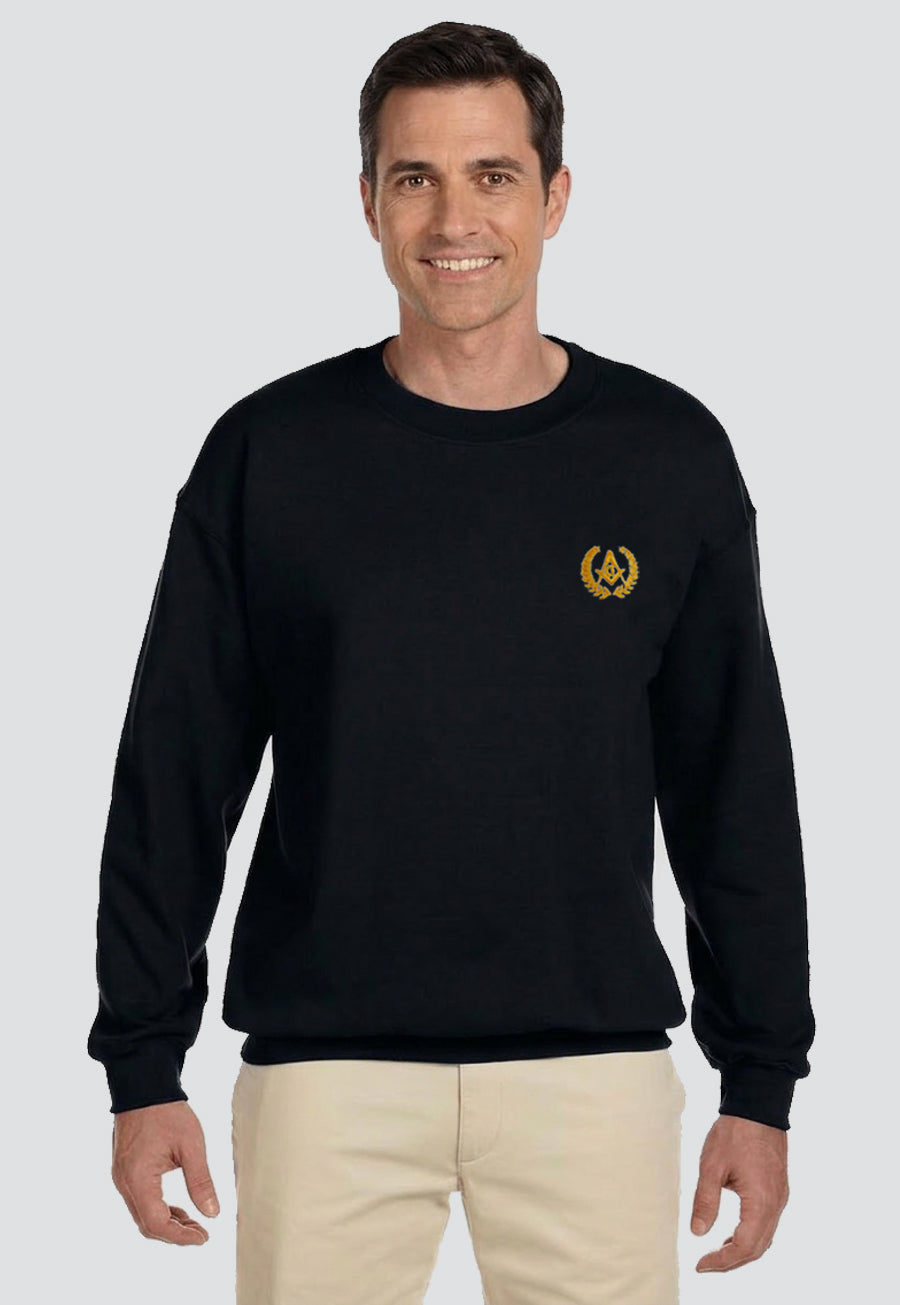 Embroidered Fleece Crew Sweatshirt