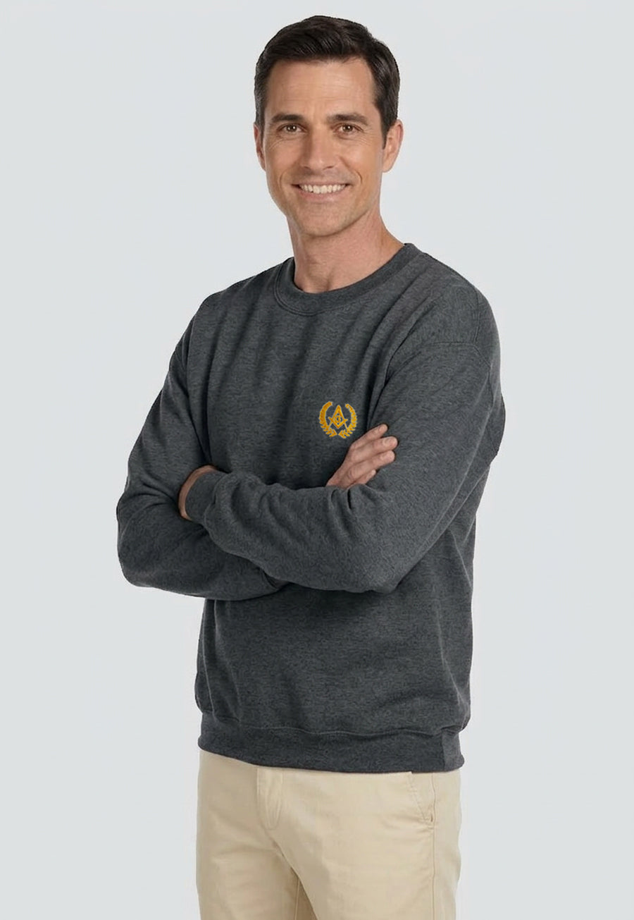 Embroidered Fleece Crew Sweatshirt