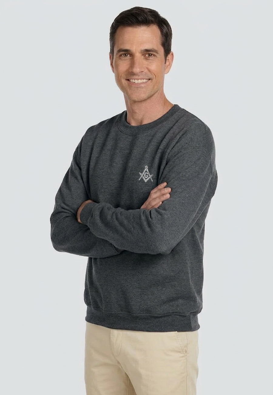 Embroidered Fleece Crew Sweatshirt